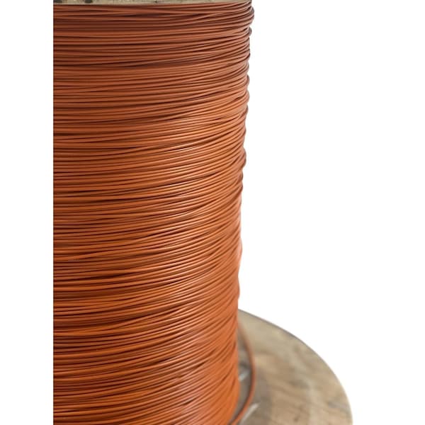 Laureola Industries 1/16" to 3/32" PVC Coated Orange Color Galvanized Cable 7x7 Strand Aircraft Cable Wire Rope, 100 ft ZAG116332-77-GPO-100 - main